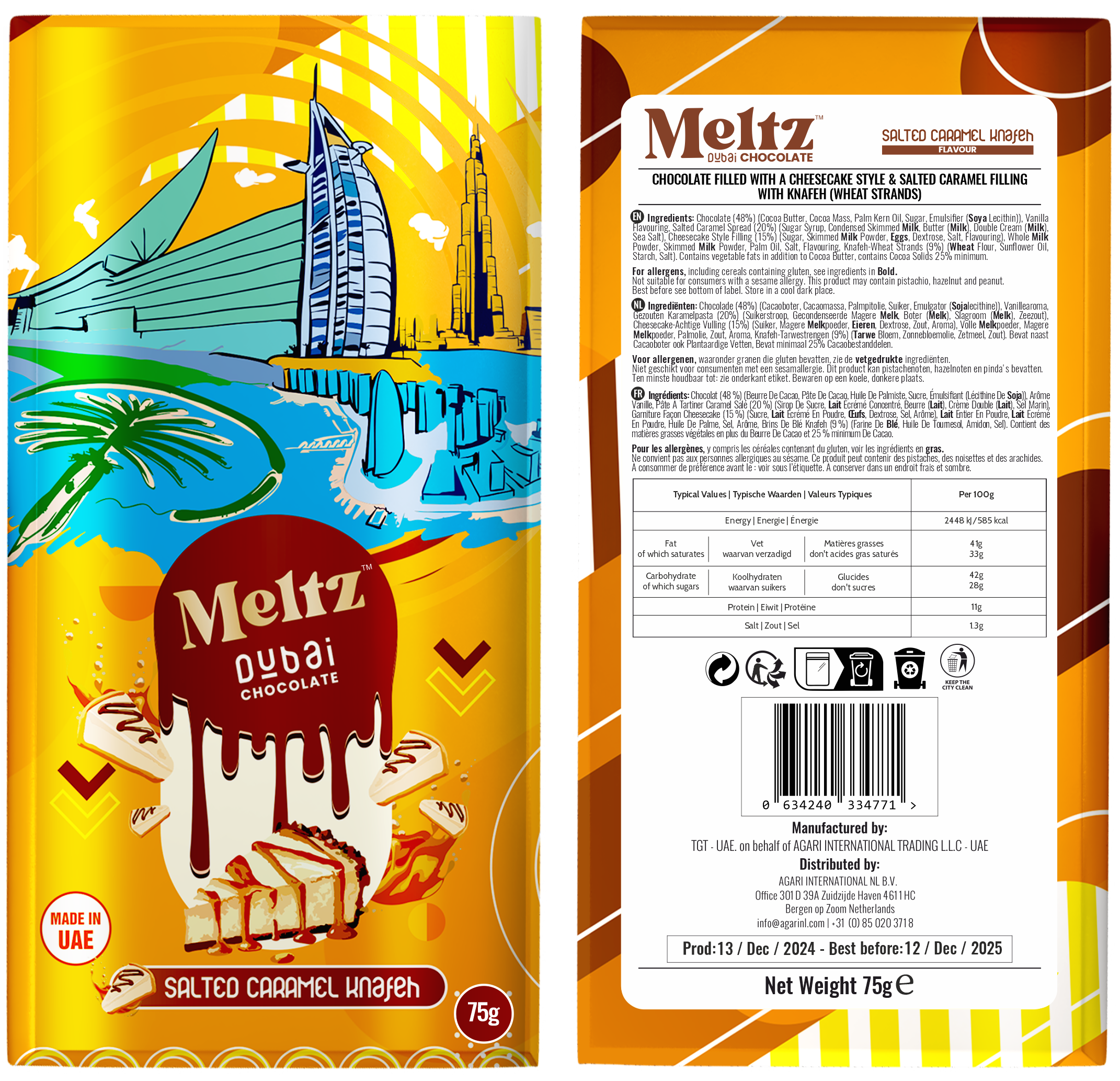 Salted Caramel Cheesecake Knafeh - Image 4