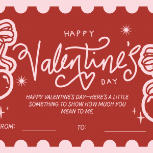 Personalised Valentines Card 3