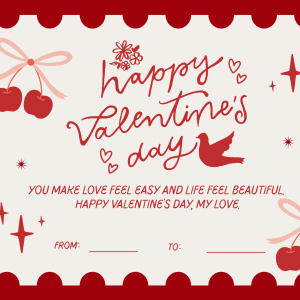 Personalised Valentines Card 4