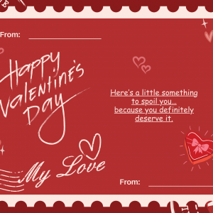 Personalised Valentines Card 2